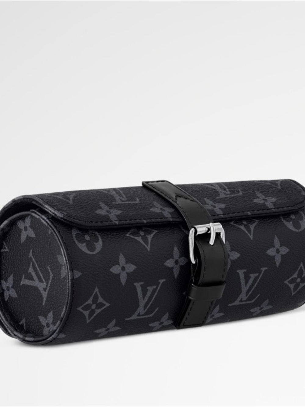 Louis Vuitton Monogram Eclipse Toiletry Roll - Black 3 Watch Case.